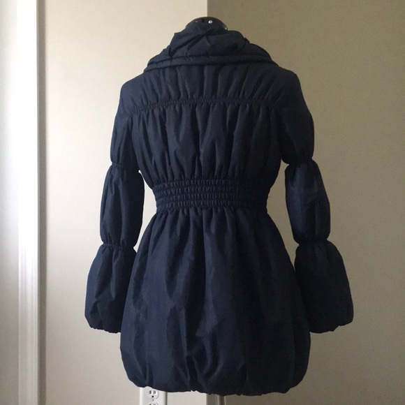 Navy blue puffer coat - Picture 3 of 3